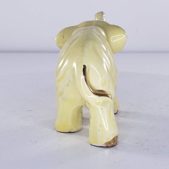 Vintage Elephant Yellow Gold Figurine - Picture 5 of 6